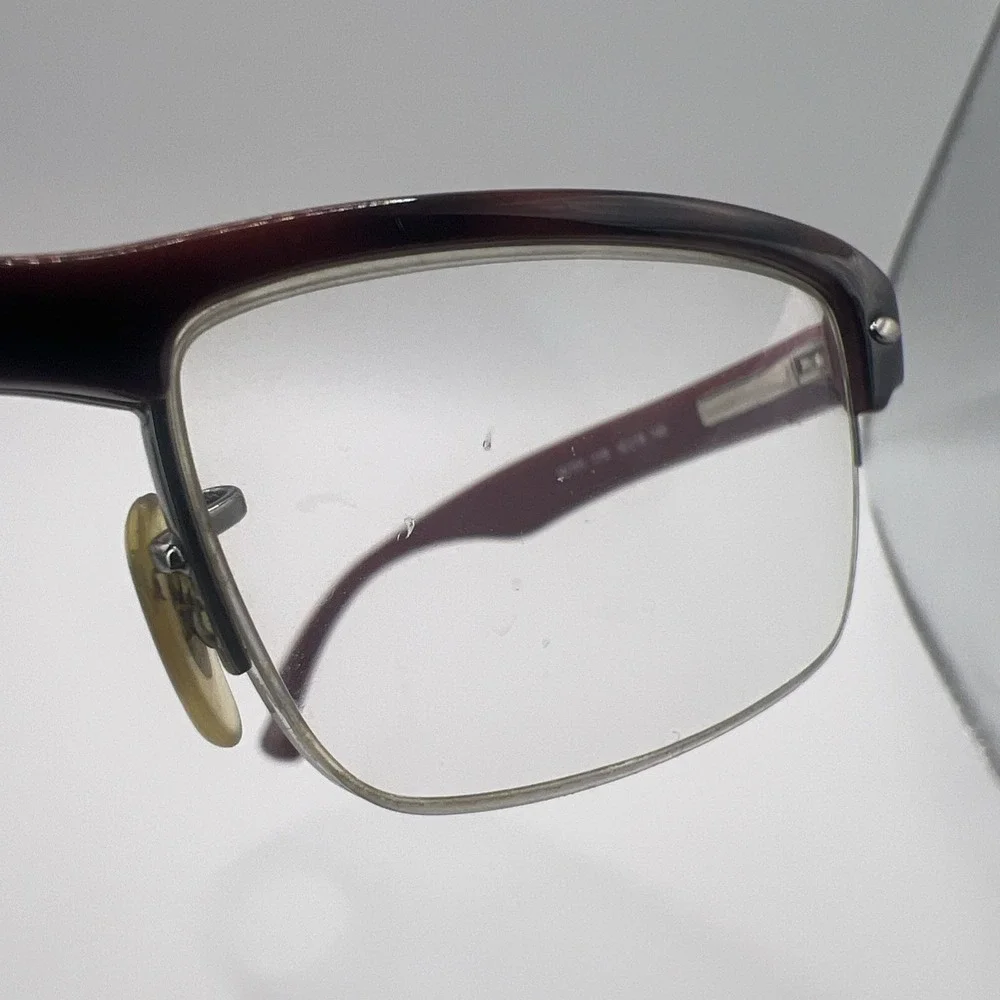 Ray Ban Eyeglasses Frames Only RB 7014 5156 52-18-140 Tortoise & Purple Half Rim